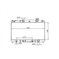 Toyota camry 35 2005- 07 радиатор 2