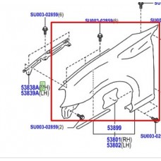 Toyota оэ крыло перед gt86 новый левый su003- 01389