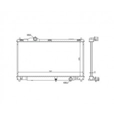 Lexus is250/ is350 2009- 13 радиатор 2