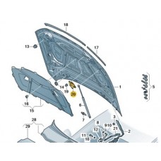 Защелка замка капота перед a6 a7 c8 rs6 rs7