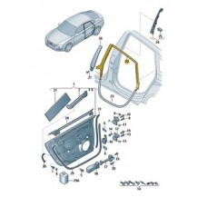 Прокладка дверь wewnetna верх правая audi a7 c7 задний