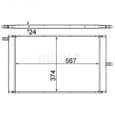 Intercoller land rover range rover iii 09-12 5.0