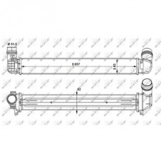 Intercoller renault fluence 10- 1.6 2.0 1.5