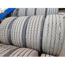 Bridgestone 4x Trailer banden 90%  Ink Velgen schuifrem 385/65/22.5